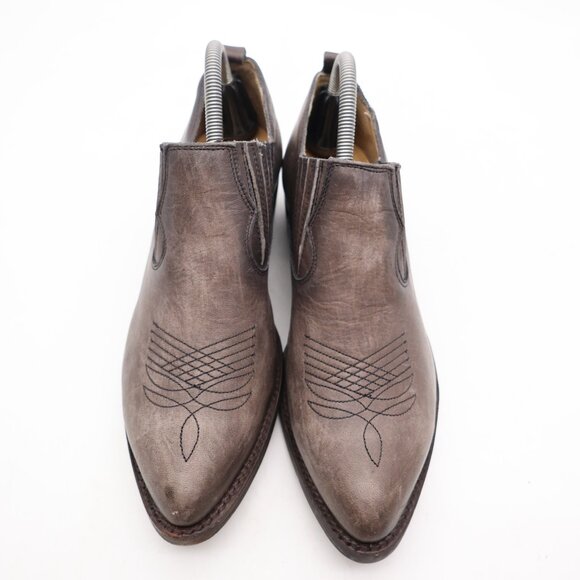 Frye Billy Shootie Boots Women's Size 9.5 B Gray Brown Leather Slip On - Picture 2 of 10